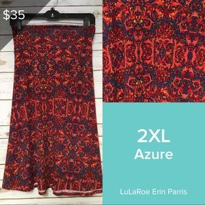 2XL LuLaRoe Azure skirt